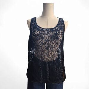 American Apparel Leaf Flower Loose Tank Womens One Size